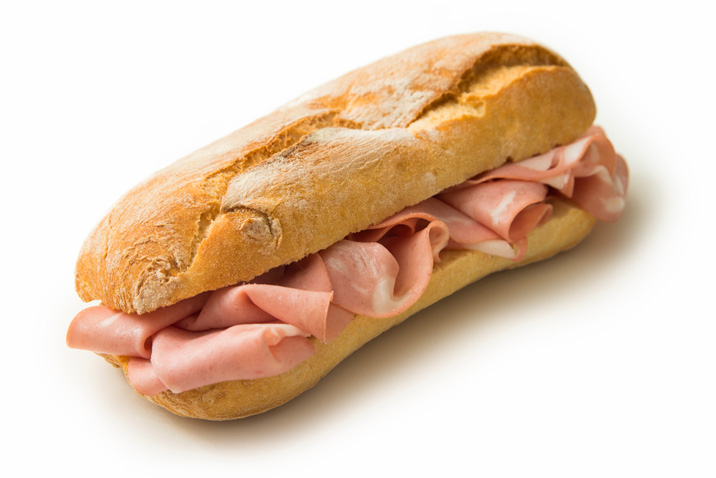 Mortadella sandwich