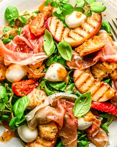 Parma Ham Peach salad